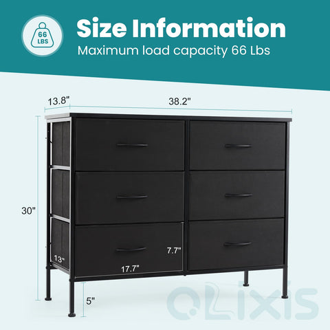 OLIXIS TV stand dresser combined-use design supports media up to 45 inches.