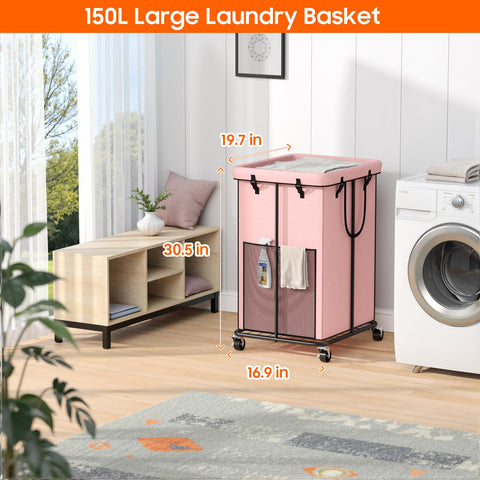 Olldide 150L capacity overview with front mesh pocket