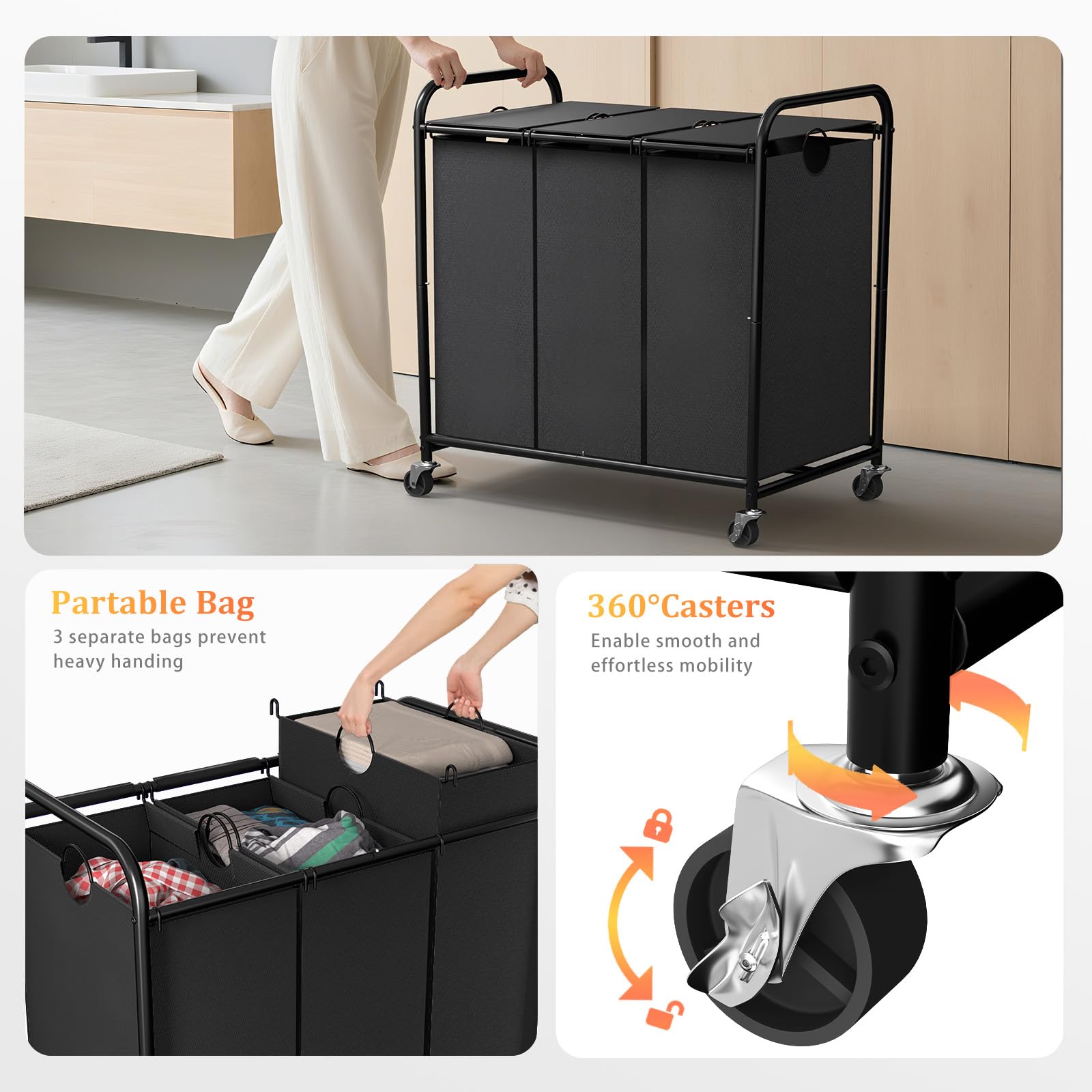 Olldide 180L sorter with lid keeps dust and odors contained between uses