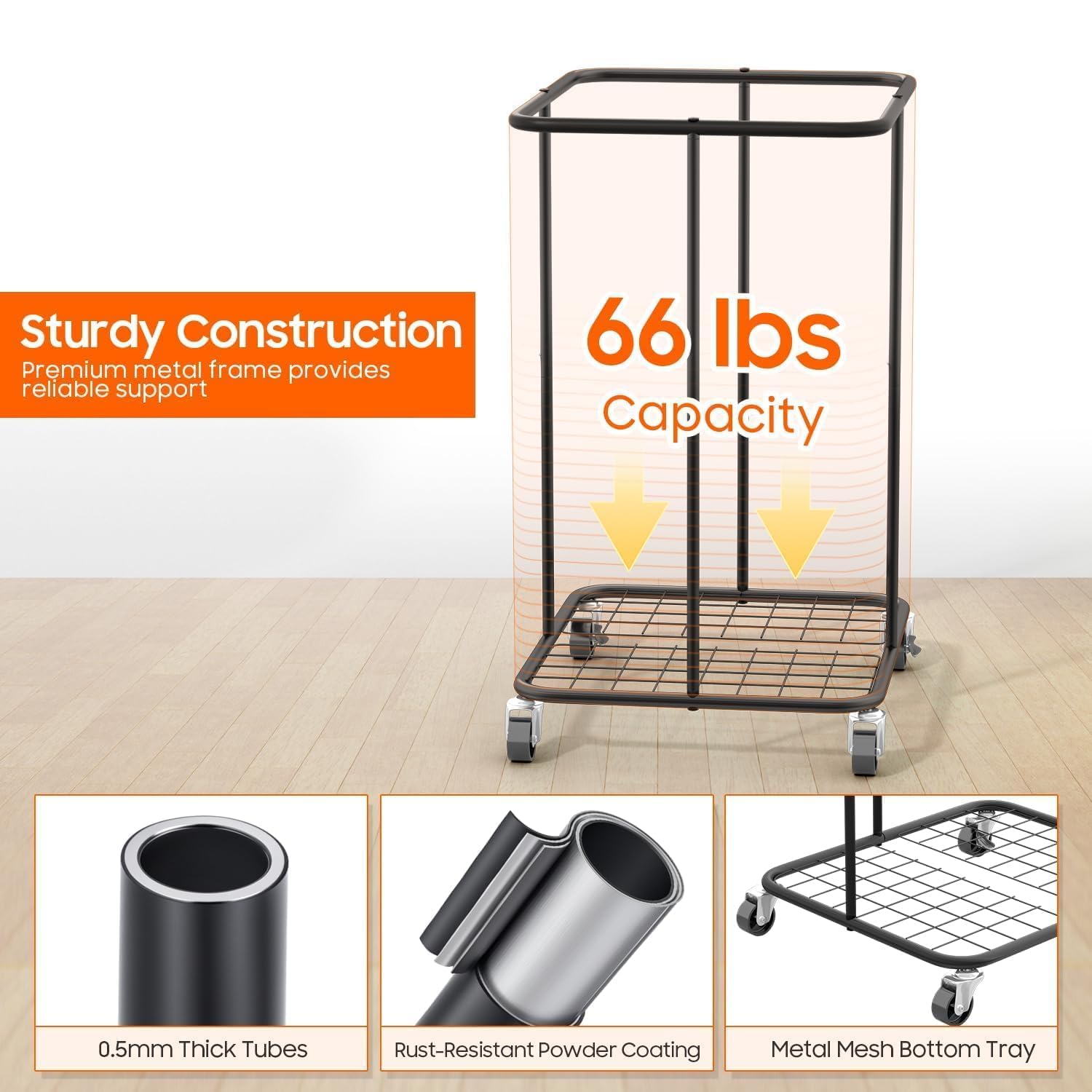 Olldide 150L capacity accommodates bulky laundry and storage needs.