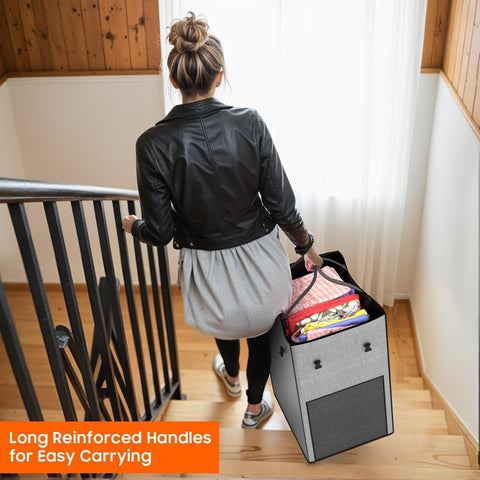 Olldide dorm-friendly laundry hamper fits bedrooms and laundry rooms with a tall profile