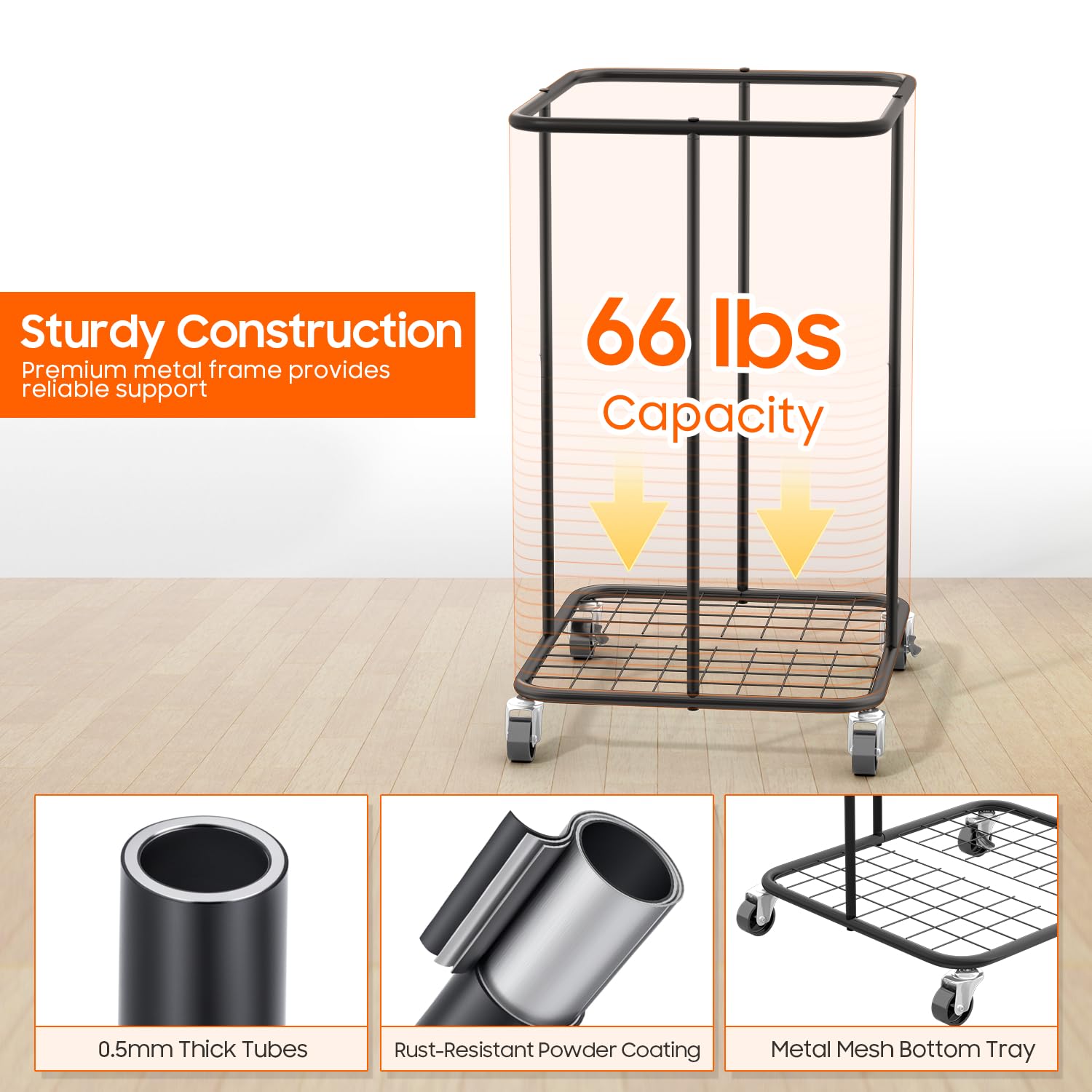 Olldide large capacity for bulky loads like blankets and towels.