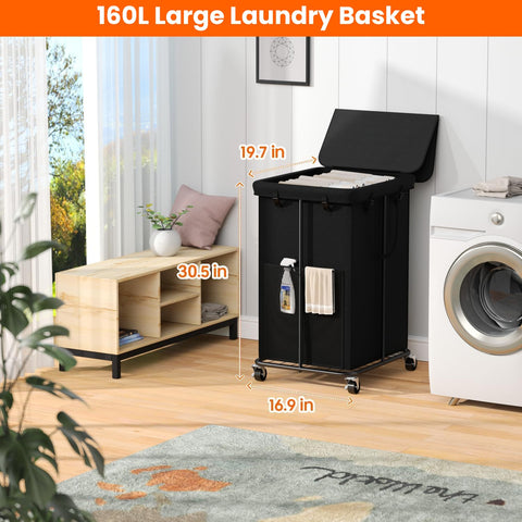 Olldide removable lid keeps clothes dust-free and tidy.