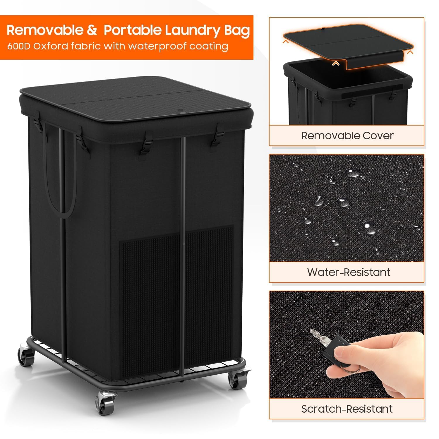 Olldide removable Oxford bag offers easy cleaning and replacement.