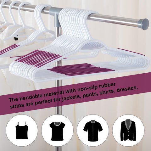 Ollieroo lightweight non-slip shoulder hangers keep delicate tops neatly in place