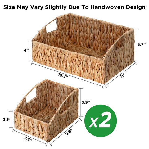 Ollieroo Large and Small baskets provide flexible storage options