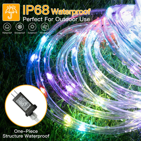 Ollny rope lights offer 8 modes and memory for convenient ambiance at home.