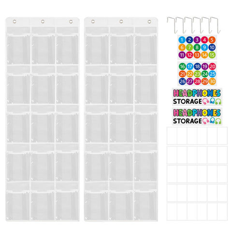 Olpchee clear pockets offer fast item recognition during class transitions.