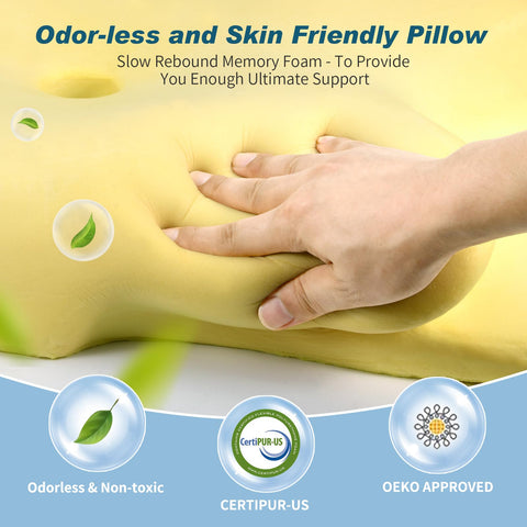 Olumoon memory foam core closeup highlights slow rebound support