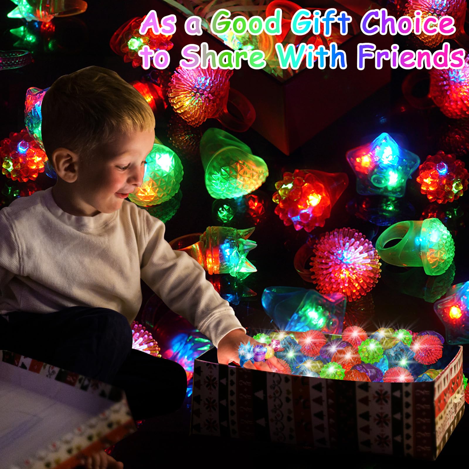 OLUPP glow rings with bright colors for dance floor moments.