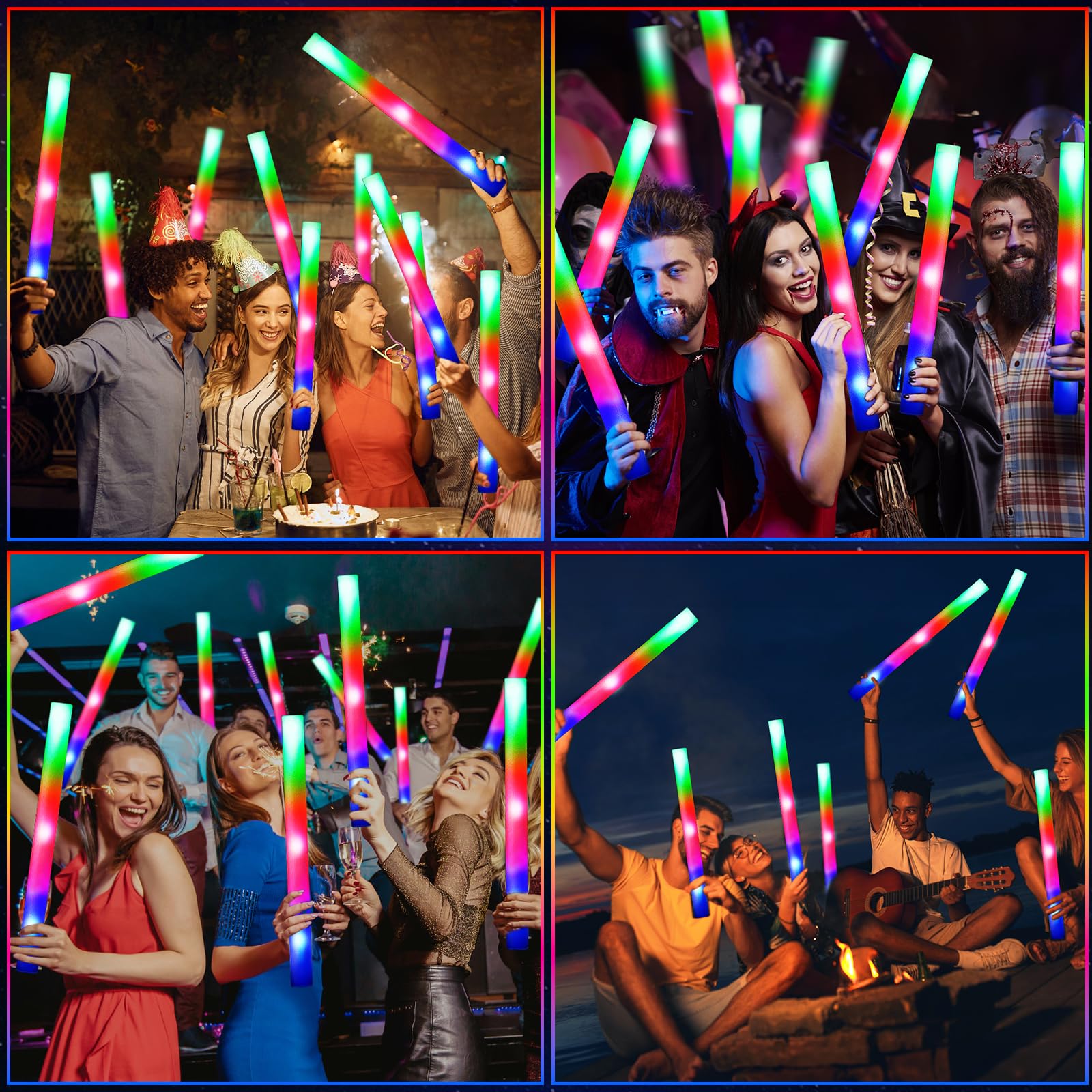 OLUPP concert festival light-up sticks energize crowds.