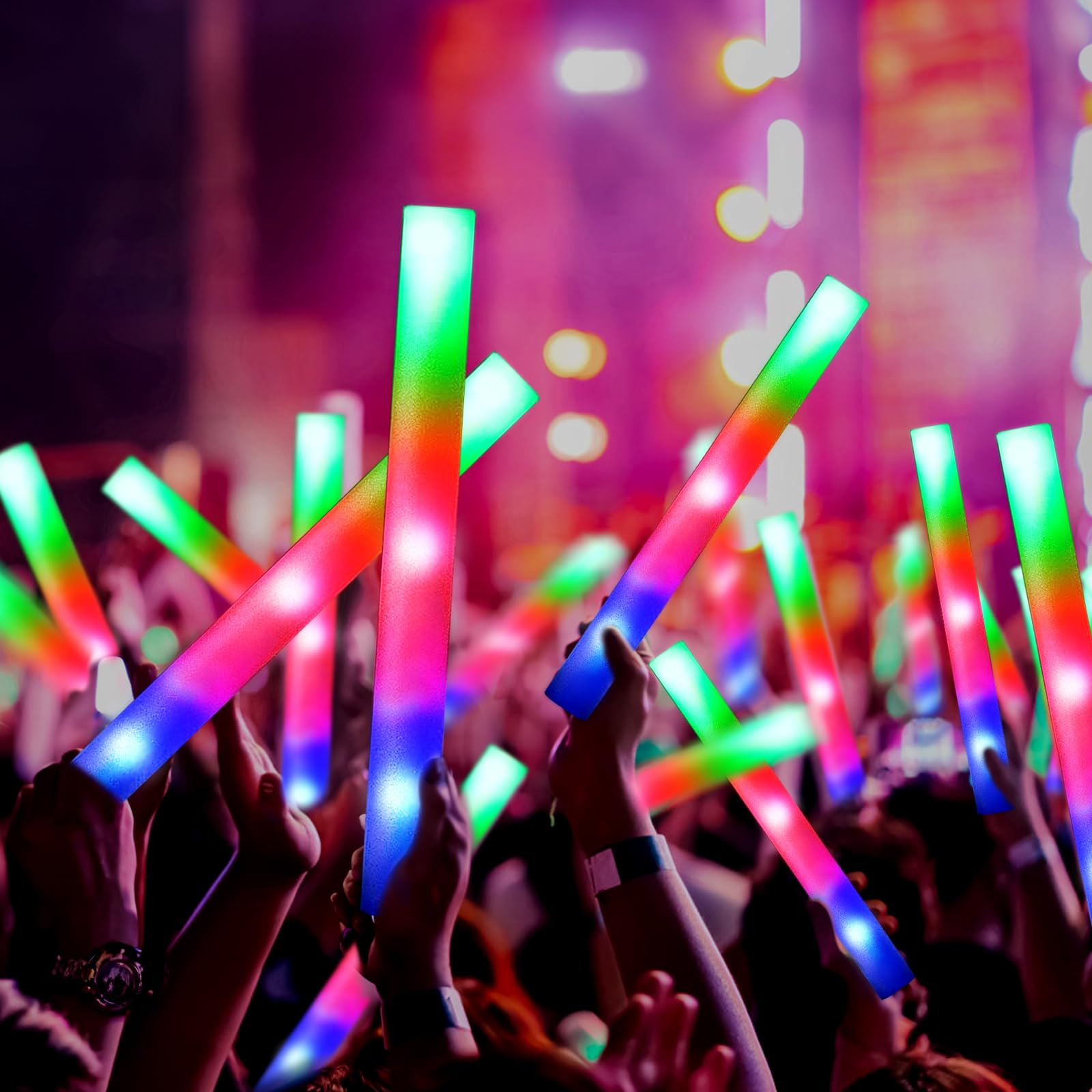 OLUPP glow sticks with bright LED tech enhance visibility at night events