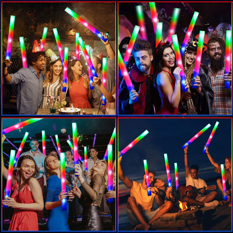 OLUPP foam glow sticks are soft, durable, and safe for all ages