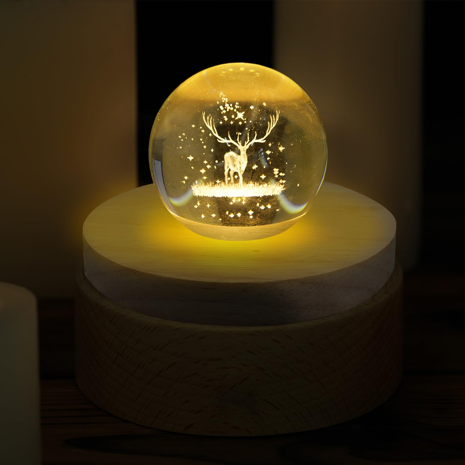 Olutacot room-ready LED stand elevates decor displays with warm ambiance