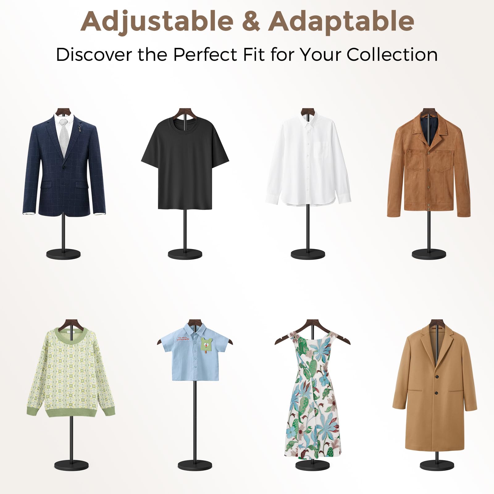 OLV boutique display scenario showcasing outfits in a clean layout