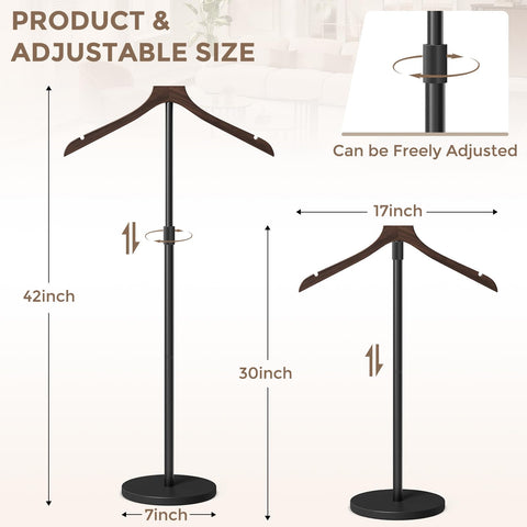 OLV stand combining walnut wood and stainless steel for durable displays