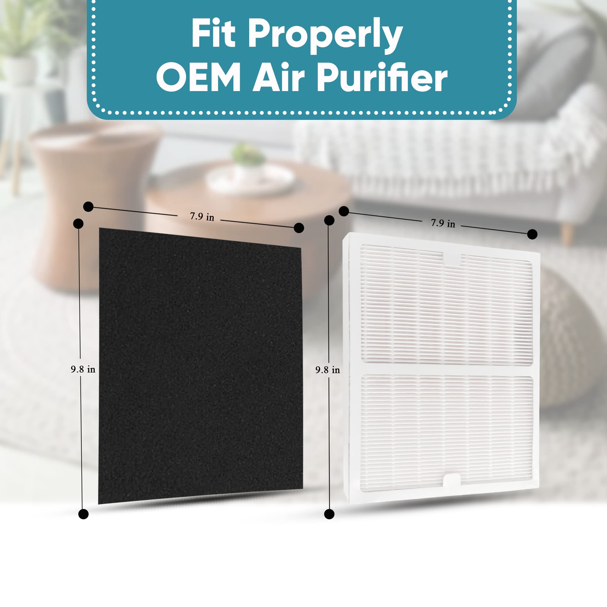 Omaeon Filter A Pack for Idylis IAP-10-100 reduces odors and improves air quality