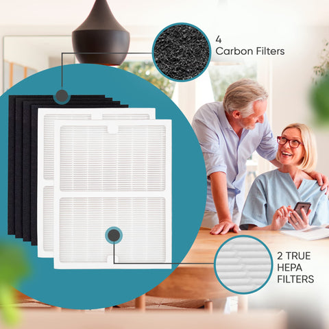 Omaeon Filter A Pack for Idylis IAPC-40-140 includes one A and one B filter