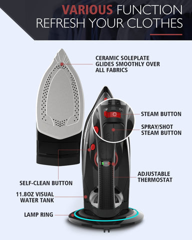 OMAIGA three-temperature settings adapt to silk, cotton, and denim.