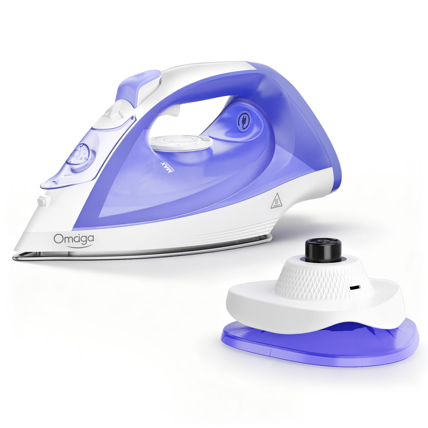 OMAIGA cordless iron base dock for quick cordless ironing sessions