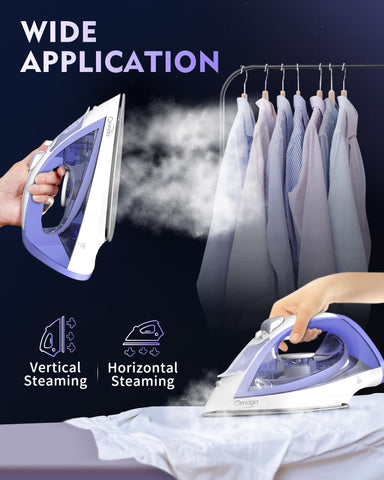 OMAIGA ergonomic design makes ironing comfortable during long sessions