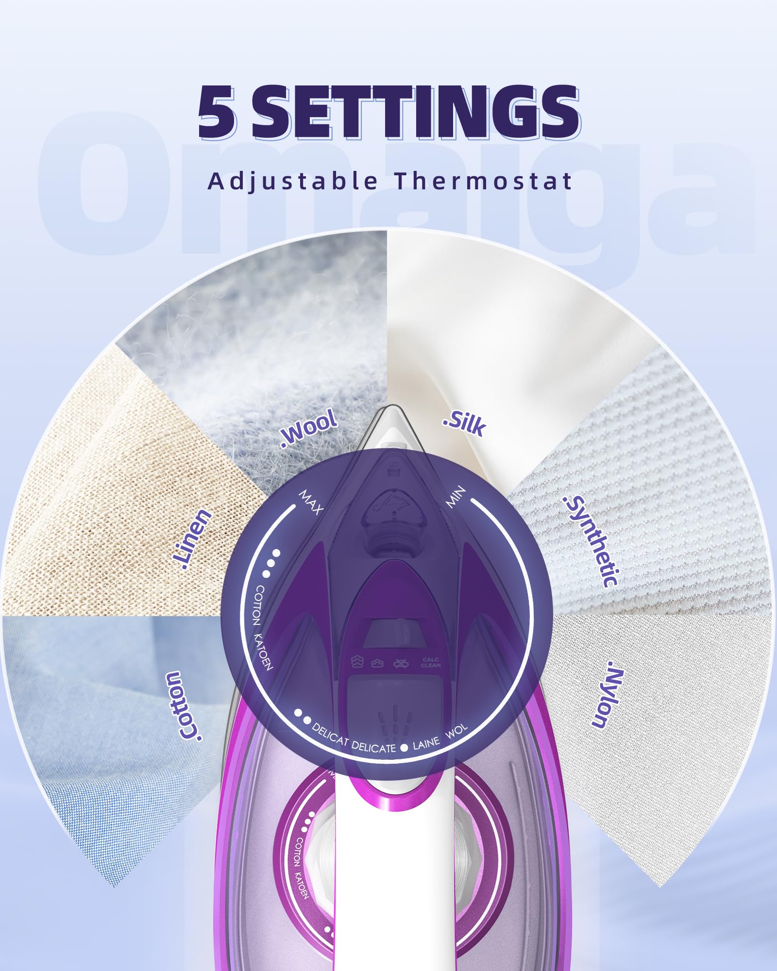 OMAIGA 3-way auto shut-off feature adds safety during use.