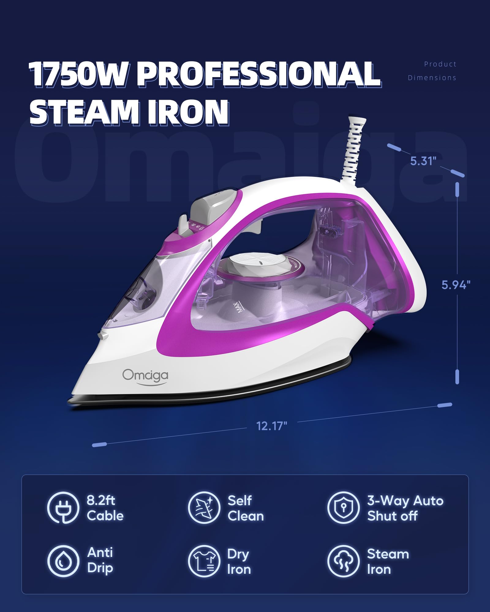 OMAIGA self-cleaning feature for easy maintenance and consistent performance.