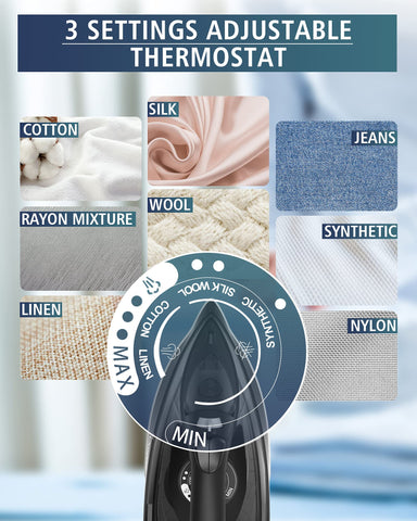 OMAIGA steam iron self-cleaning maintains long-term performance