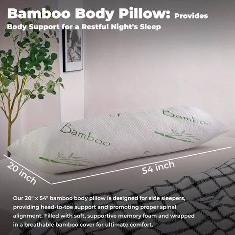 OMEO 20x54 inch size delivers full-body support for many sleep positions.