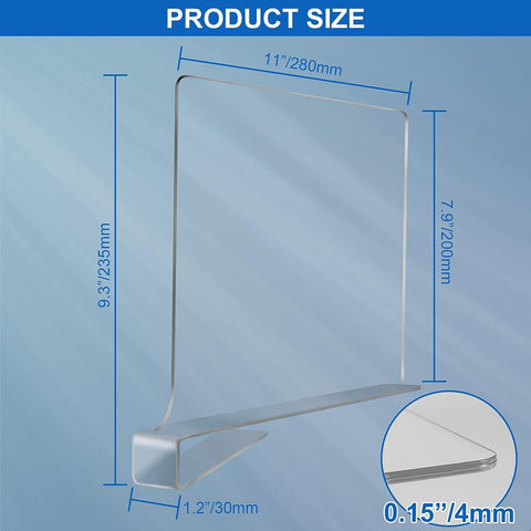 OMGelic acrylic divider designed for shelves up to 0.8 inch thick