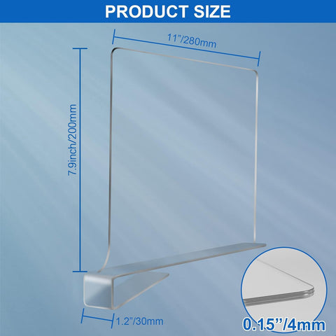 OMGelic set-in-wood shelf dividers shown on a bookcase for clearer, organized display.