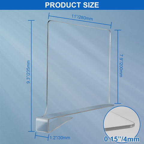 OMGelic clear divider reduces clutter and speeds stacking and retrieval.