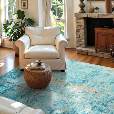 Ompaa entryway rug ultra-soft fibers feel plush under bare feet.