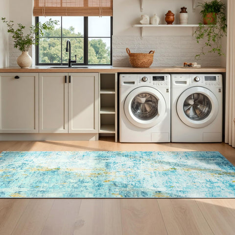 Ompaa Machine-washable rug runner makes stain removal effortless.