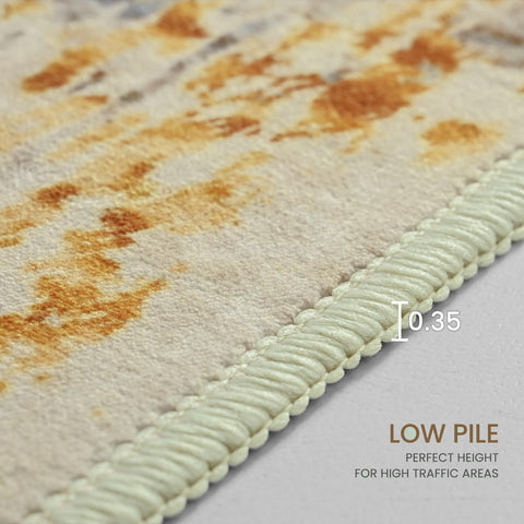 Ompaa ultra-soft plush 0.3 inch rug delivers barefoot comfort.