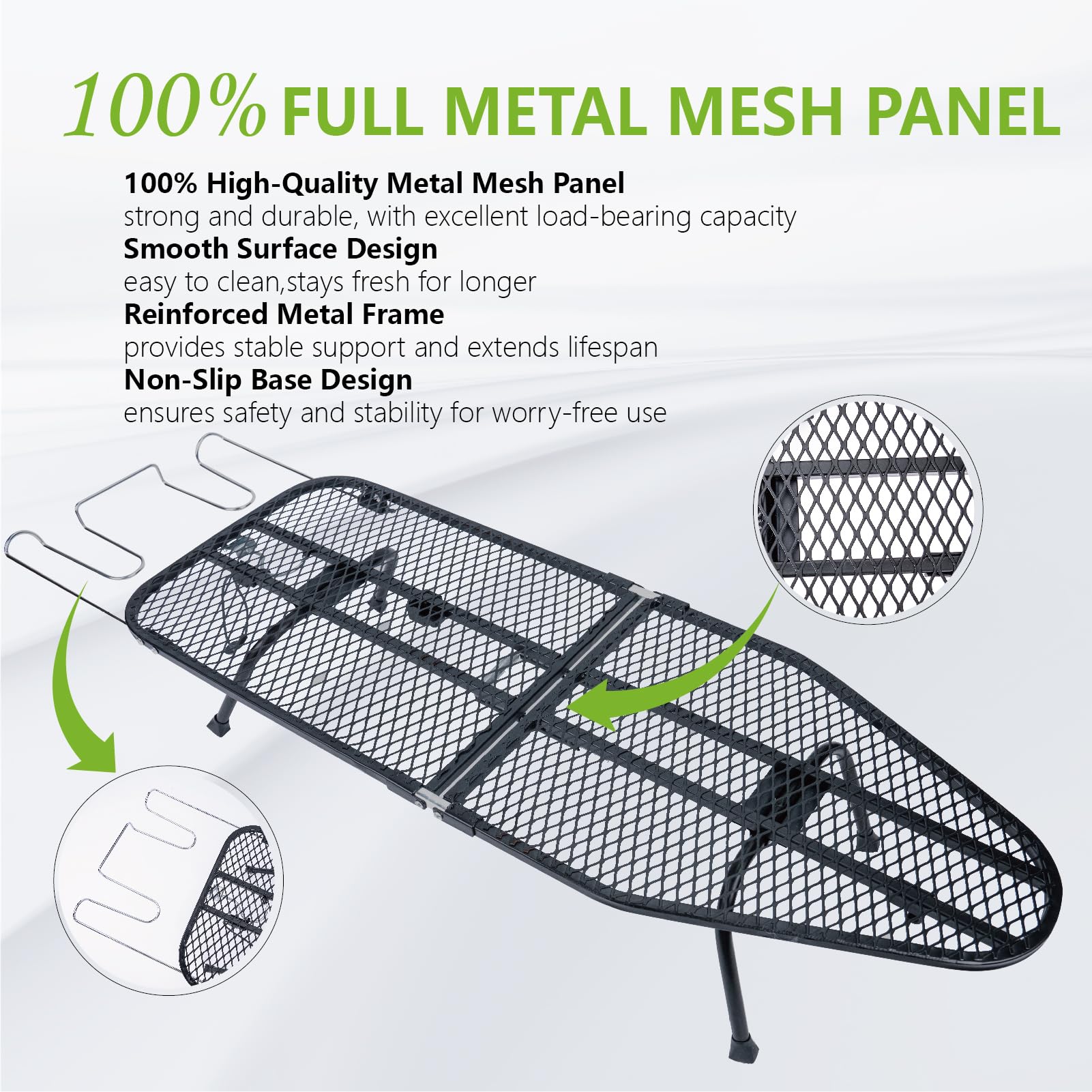 OMUACHIP folding hinge dampened for secure storage after use