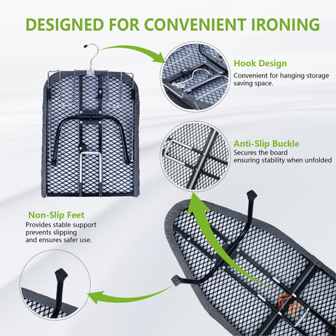 OMUACHIP metal mesh panel aids heat dissipation for efficient ironing