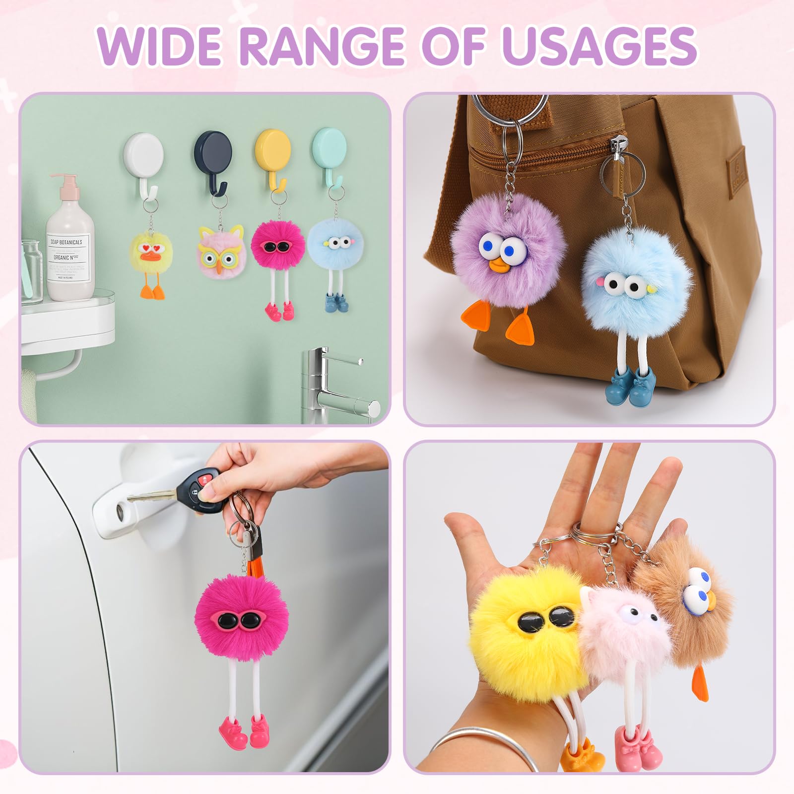 OMyFav kids on backpacks with plush charms, ideal for classroom rewards.