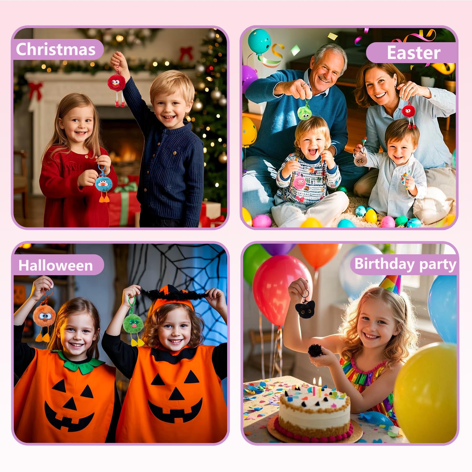 OMyFav non-toxic materials provide safe kids keychains