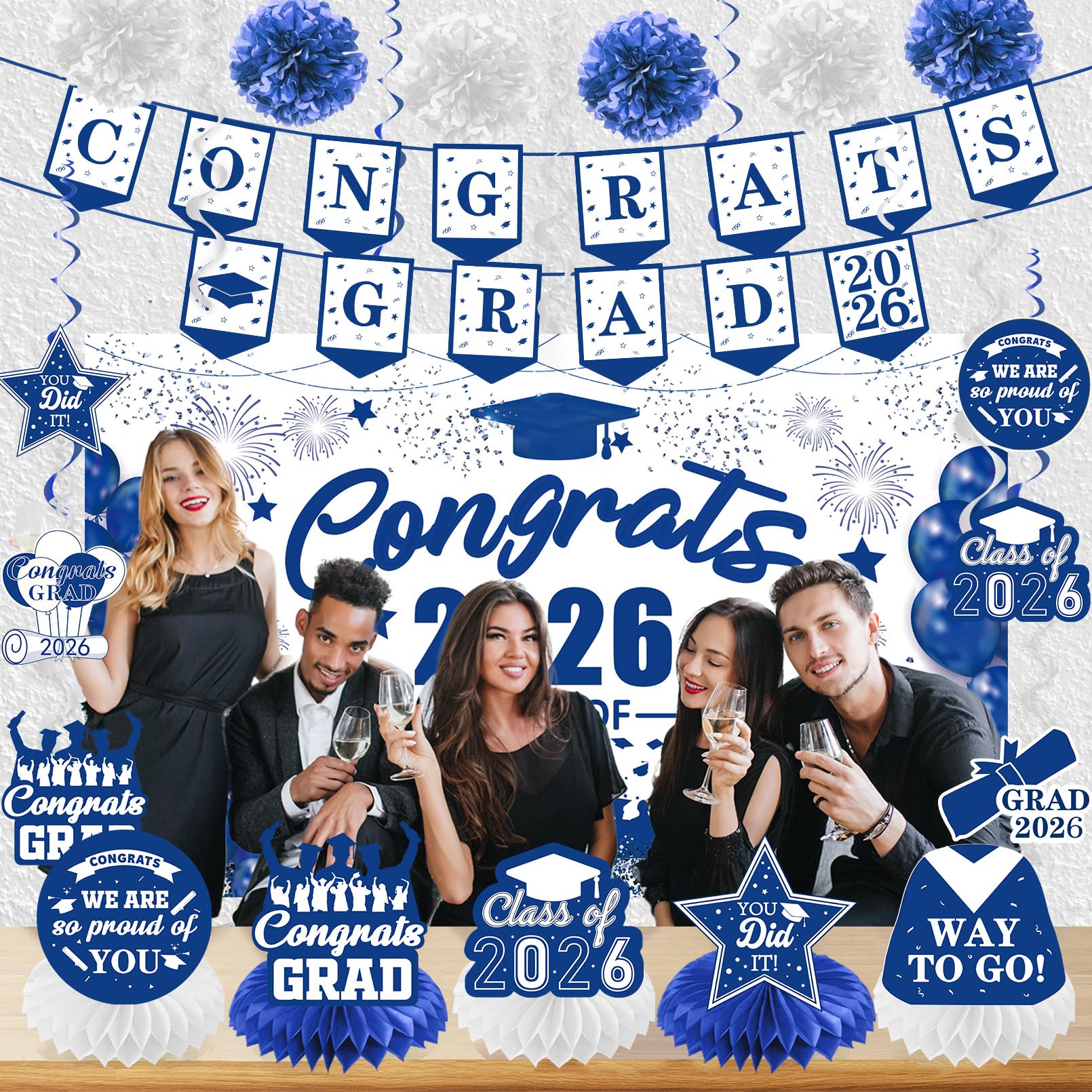 ONANNA graduation-backdrop-2026 creates a striking portrait backdrop for ceremonies