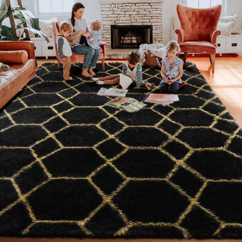 ONASAR nursery playroom rug creates a safe, comfy surface