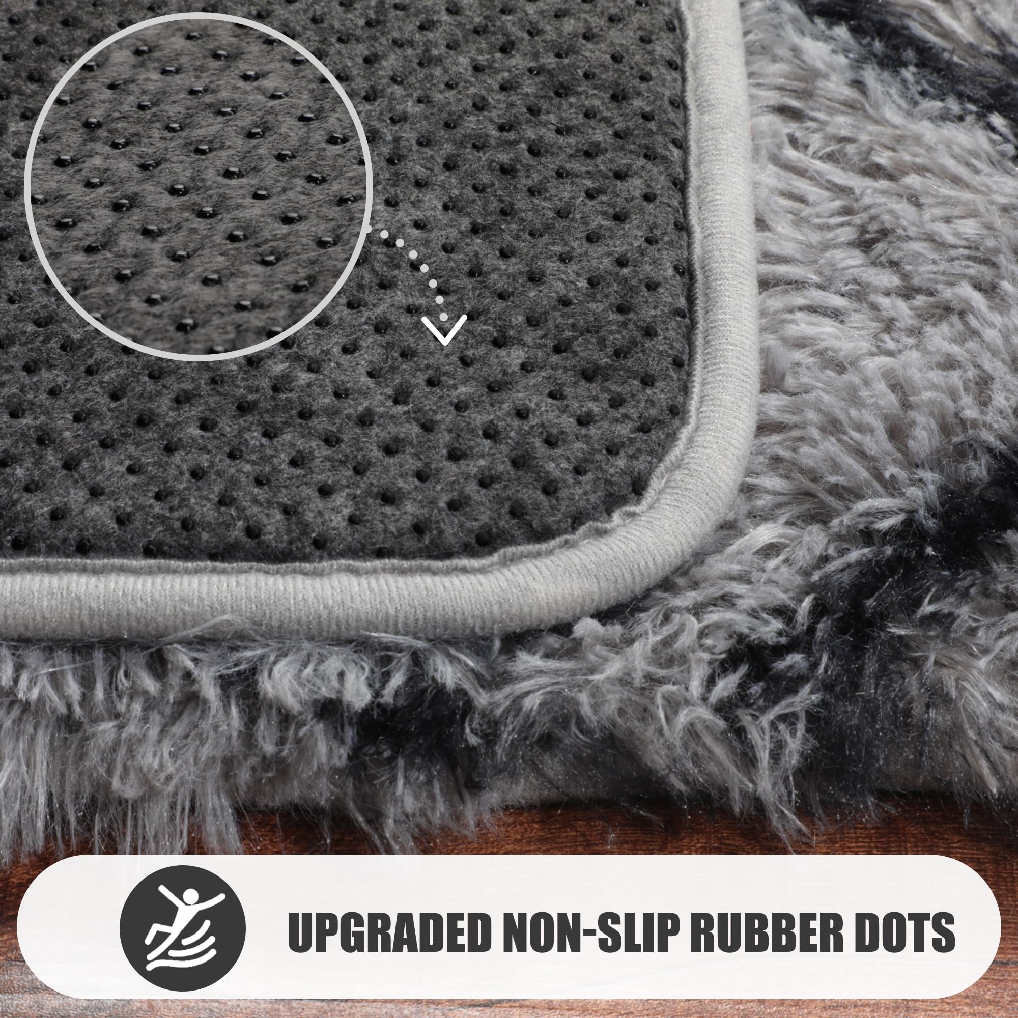 ONASAR easy-care rug can be cleaned by brushing and vacuuming.