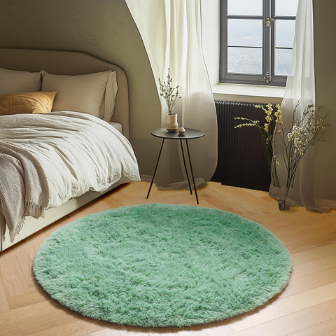 ONASAR sage-green-round-rug dorm room cozy rug for study and rest