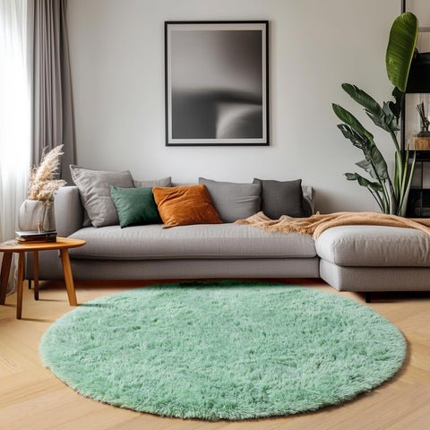 ONASAR sage-green-round-rug easy-clean care with simple steps