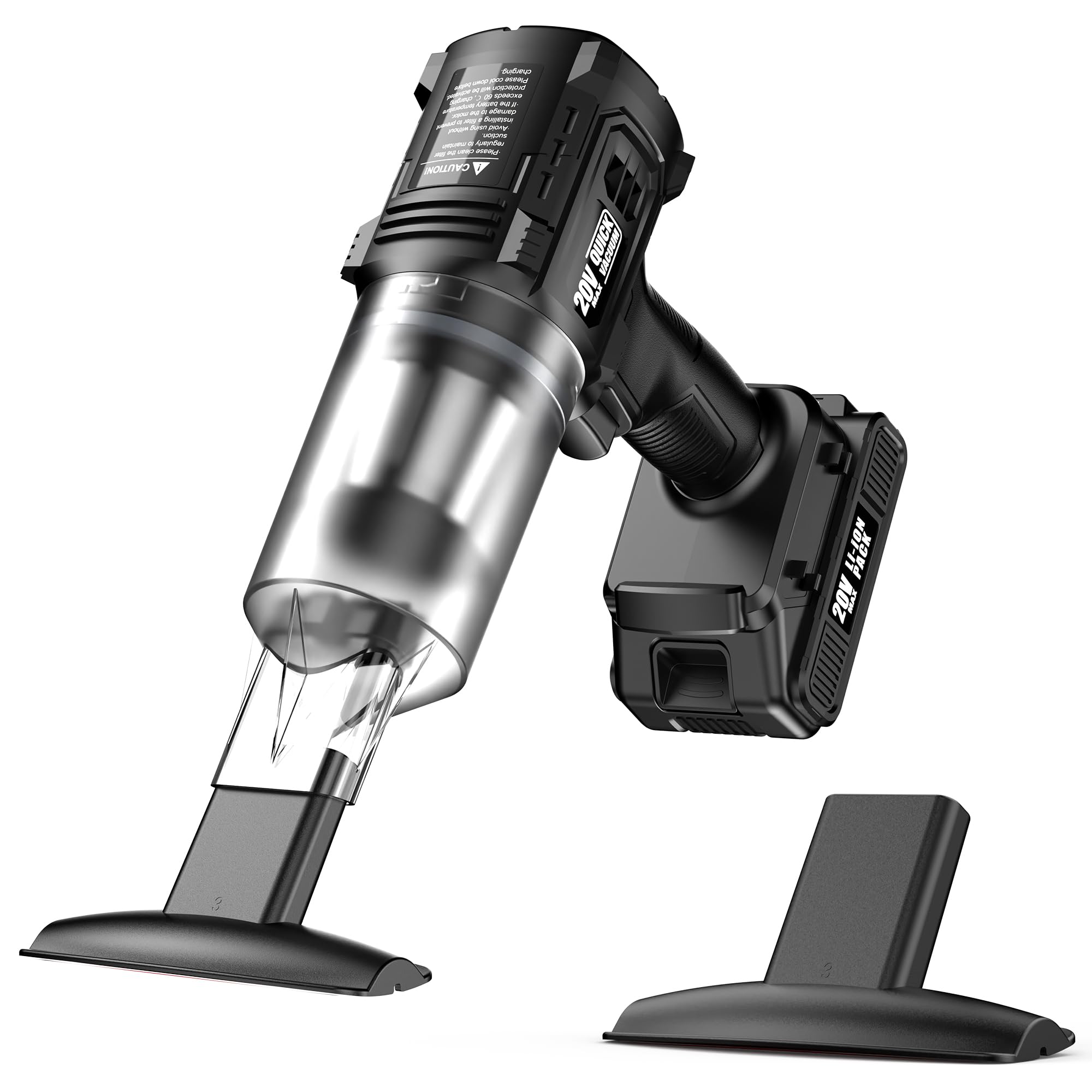 ONAVOT secure locking dust cup stays in place.