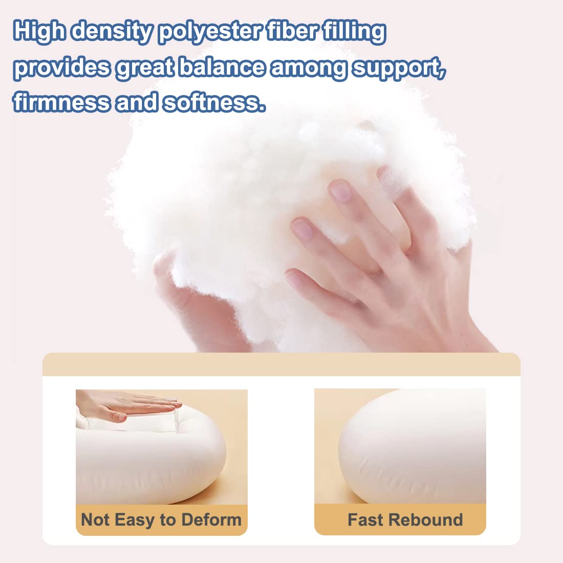 1 MIDDLE ONE high-density filling maintains shape for consistent support.