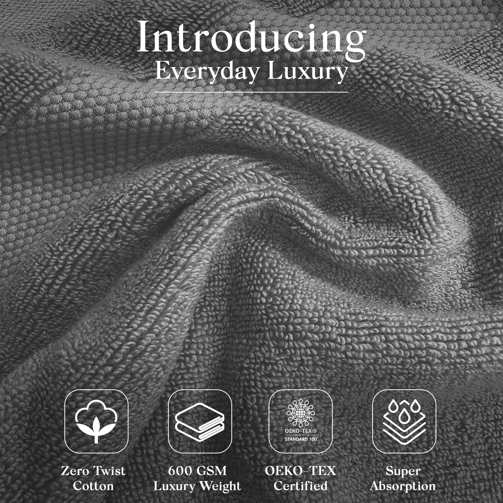 One Thousand Reasons washcloth gray 13x13 offers gentle texture and quick moisture pickup