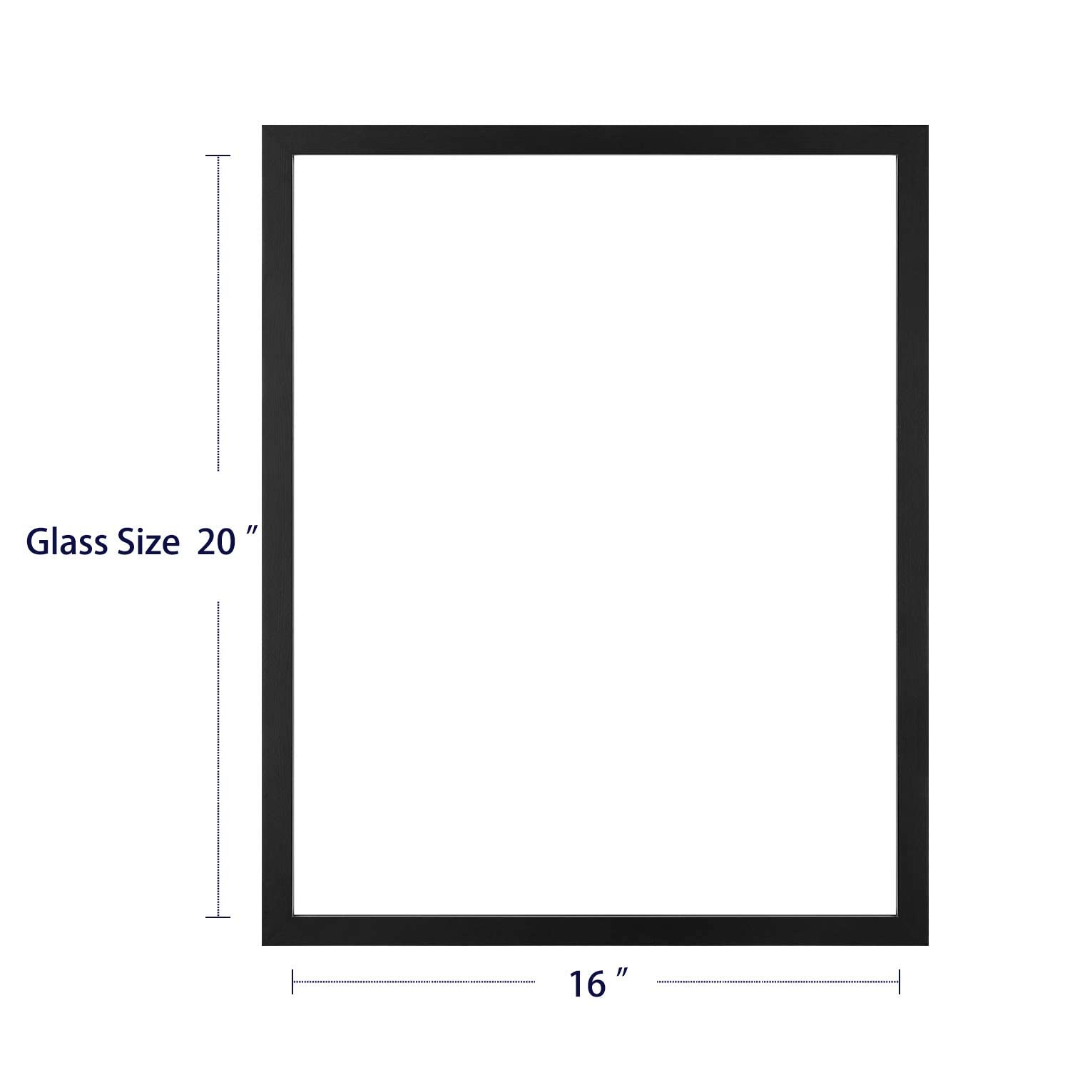 ONE WALL 16x20 double-glass frame highlights the floating effect with secure glass