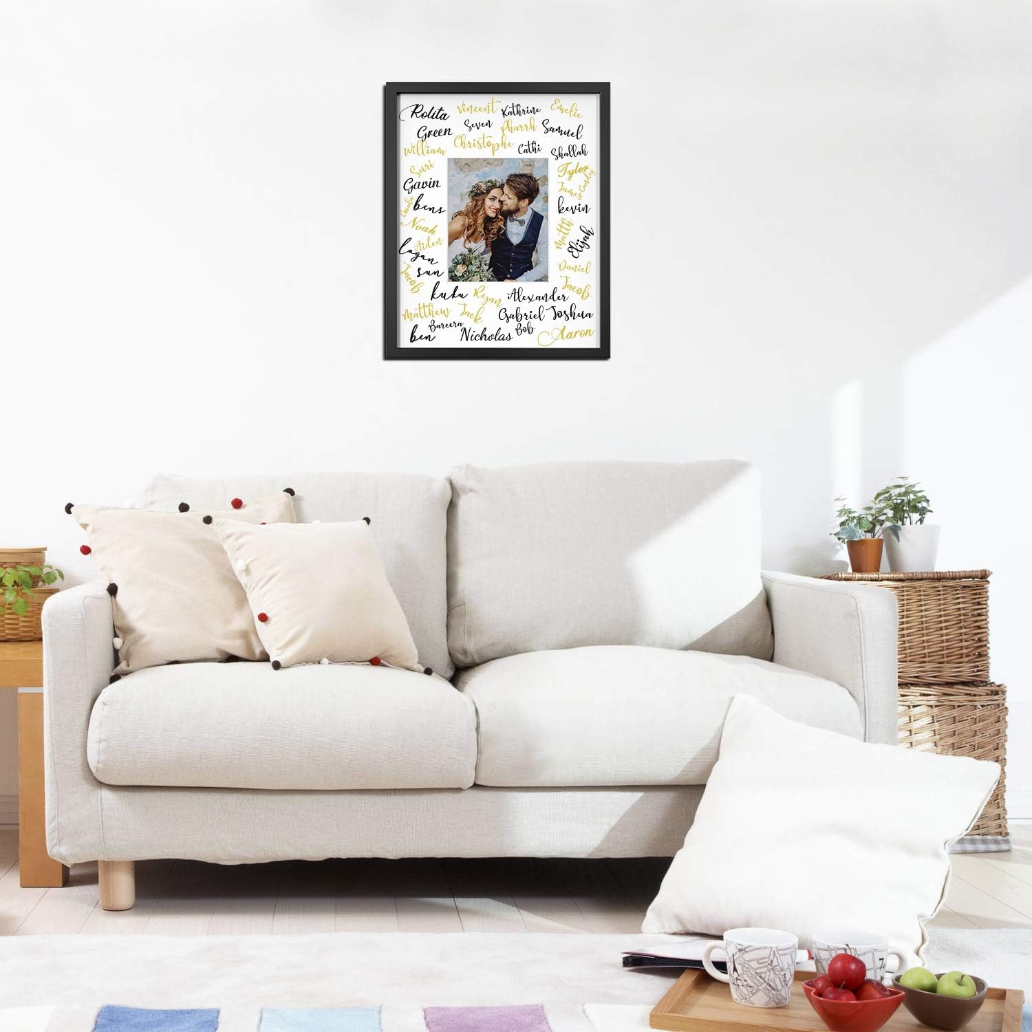 ONE WALL hanging hardware included for flexible wall mounting