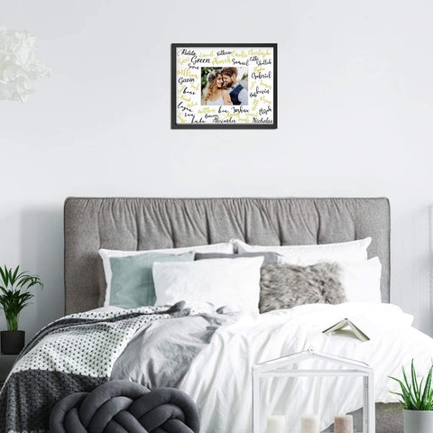 ONE WALL signature space invites guests to sign at weddings